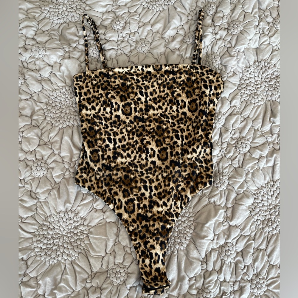 Y2K Cheetah print body suit